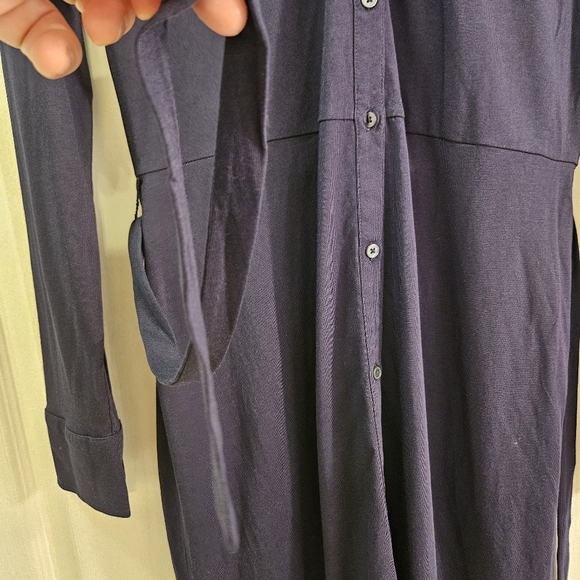 Boden woman's long sleeved dress size UK12R. US 8R button down with belt tie - Picture 5 of 10